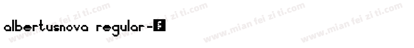 albertusnova regular字体转换